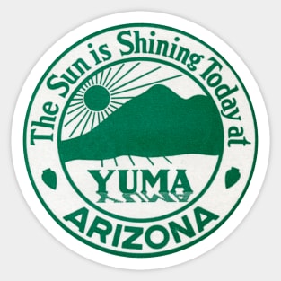 Yuma Arizona Sunshine Sticker